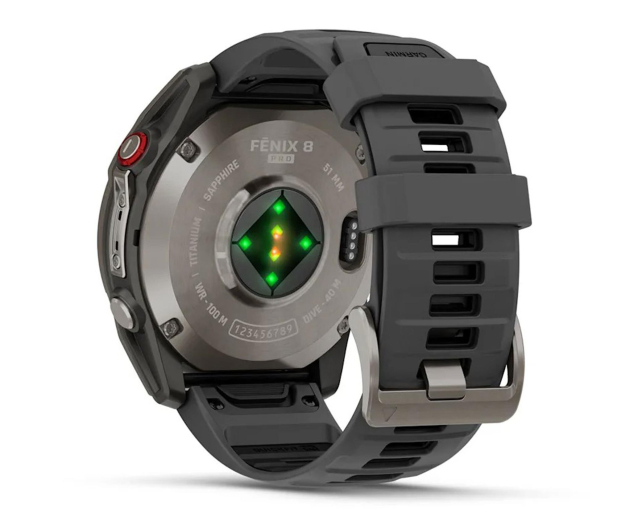 GARMIN Fenix 8 Pro AMOLED 51mm Sapphire Tytanowy (010-03199-11) - 1361562 - zdjęcie 4